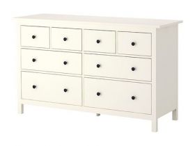 Hemnes 8 drawer dresser white